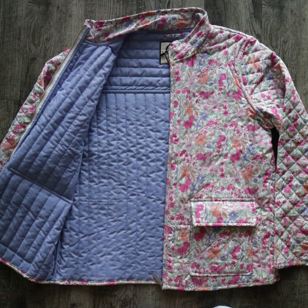 NWT Bagatelle Prism Stem Floral Printed Quilted Jacket Size Medium. Size Large. - Picture 9 of 12